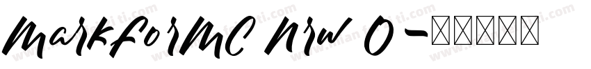 MarkForMC Nrw O字体转换
